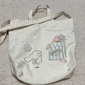 Sanrio White and Pink Cinnamoroll Tote